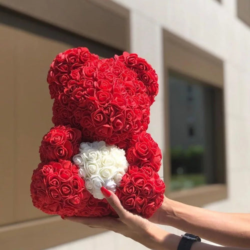 Artificial Luxury Rose Teddy Bear